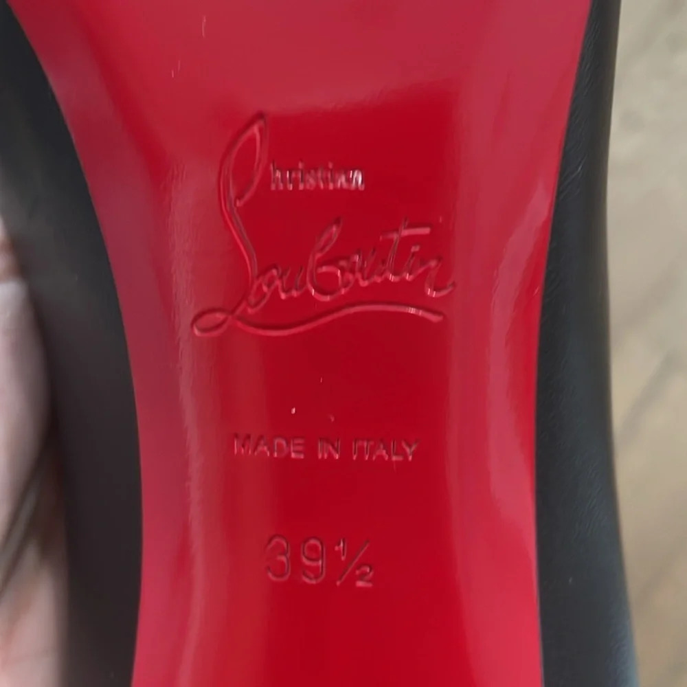 Christian Louboutin So Kate Black Napa Leather Stiletto Heels 85mm Size 39.5 - Picture 8 of 11